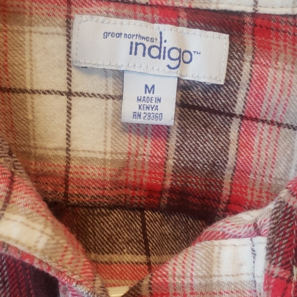 Red and brown flannel - Picture 2 of 3